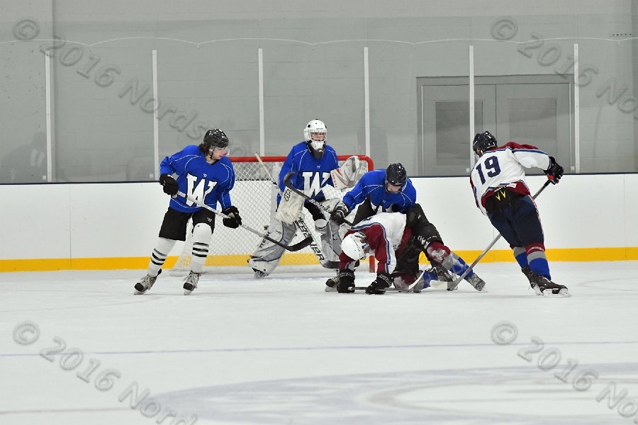 Wheaton College Men\'s Ice Hockey vs Middlesex Community College. - Photo By: KEITH NORDSTROM